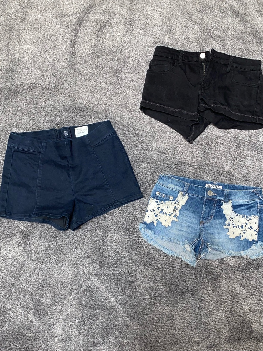 Y2K Denim Shorts Bundle Size XS/S Low Rise + Sailor High Rise